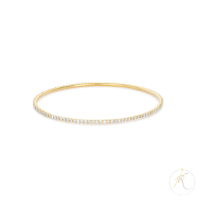 14K Bangle with Diamonds