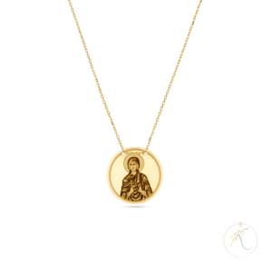 14K Theotokos Necklace