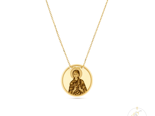 14K Theotokos Necklace