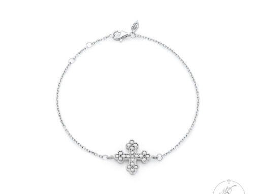 18K Bracelet & Cross – adjustable