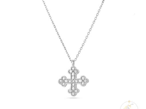 18K Necklace & Cross – adjustable
